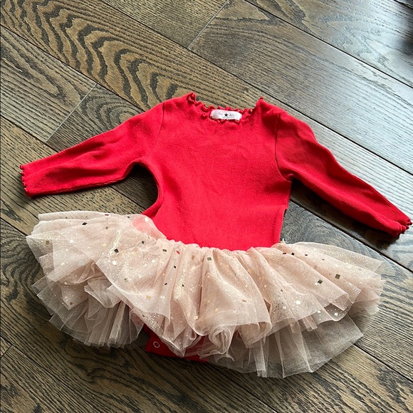 petite hailey Other - Charming Red and Cream Dance dress Costume with Tutu Petite Hailey 12 months